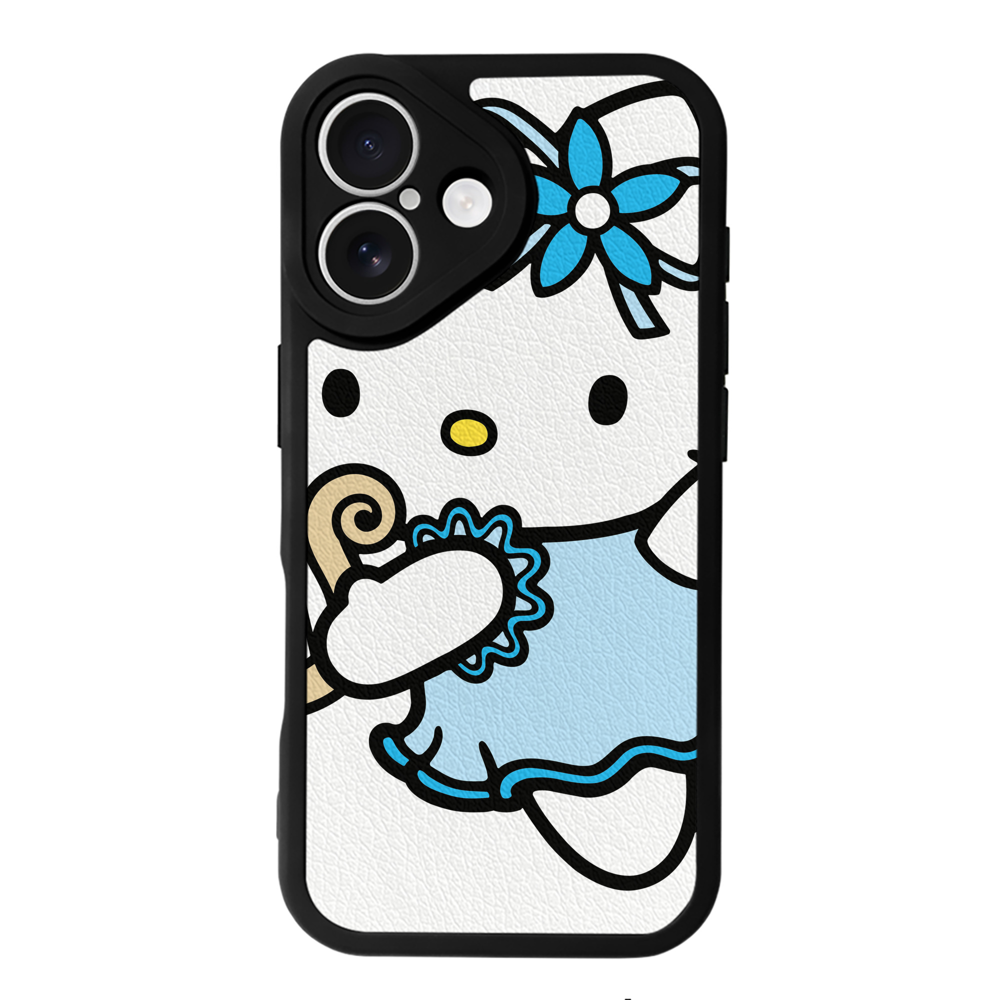 （画像用） Hello Kitty ハローキティ 【iPhone 16シリーズ対応】シリコンスマホケース（レザー調） 材質：シリコン